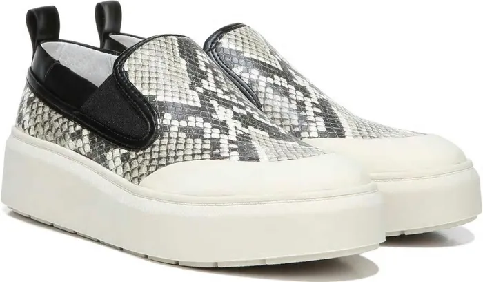 Sneakers Women Franco Sarto Franco Lazer Platform Slip On Sneaker Roccia Faux Leather