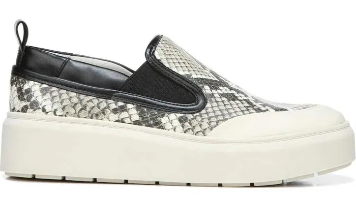 Sneakers Women Franco Sarto Franco Lazer Platform Slip On Sneaker Roccia Faux Leather