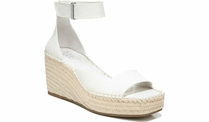 Spadrilles Women Franco Sarto Franco Camera Espadrille Wedge Sandal Putty Snake Print Faux Leather