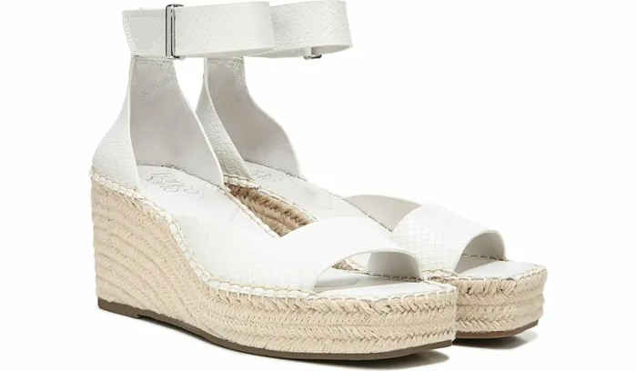 Spadrilles Women Franco Sarto Franco Camera Espadrille Wedge Sandal Putty Snake Print Faux Leather