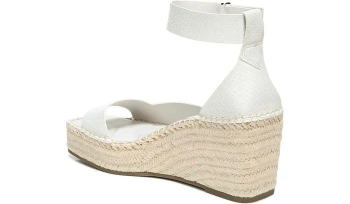 Spadrilles Women Franco Sarto Franco Camera Espadrille Wedge Sandal Putty Snake Print Faux Leather