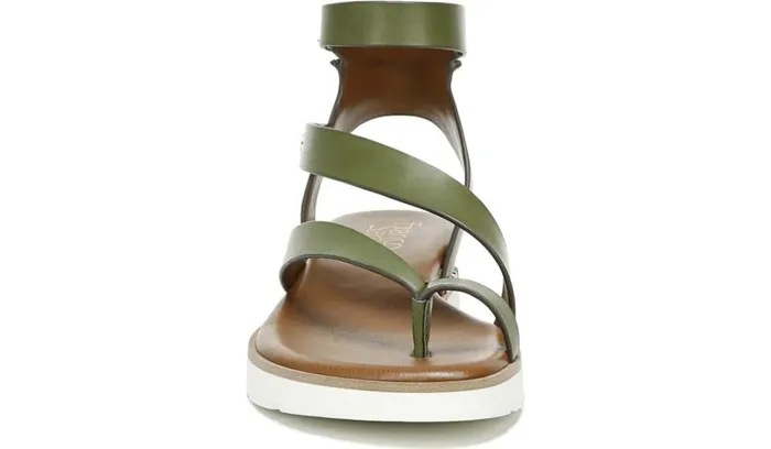 Sport Sandals Women Franco Sarto Franco Daven Gladiator Sandal Olive Faux Leather