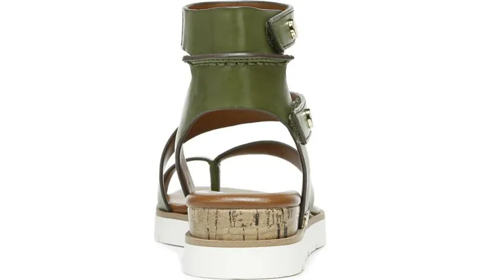 Sport Sandals Women Franco Sarto Franco Daven Gladiator Sandal Olive Faux Leather