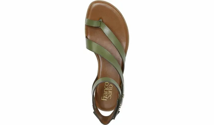 Sport Sandals Women Franco Sarto Franco Daven Gladiator Sandal Olive Faux Leather