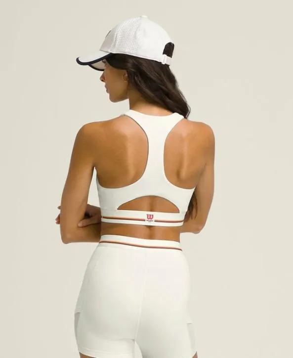 Sports Bras Women Wilson Doubles Racerback Bra Sandrift Multi