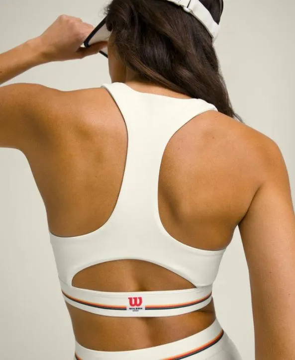 Sports Bras Women Wilson Doubles Racerback Bra Sandrift Multi