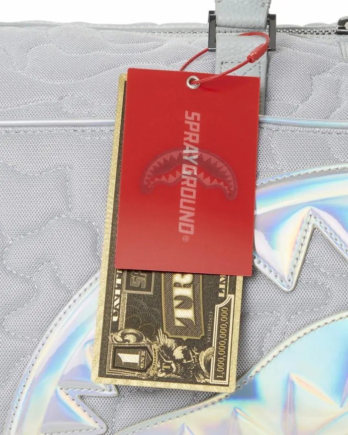 SPRAYGROUND MIRASHAKU IRIDESCENT QUILT DUFFLE Bags