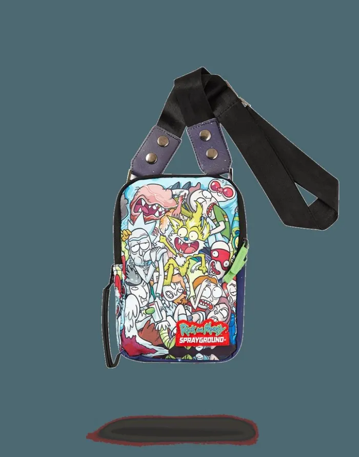 SPRAYGROUND RICK and MORTY CRAMMED SLING Bags