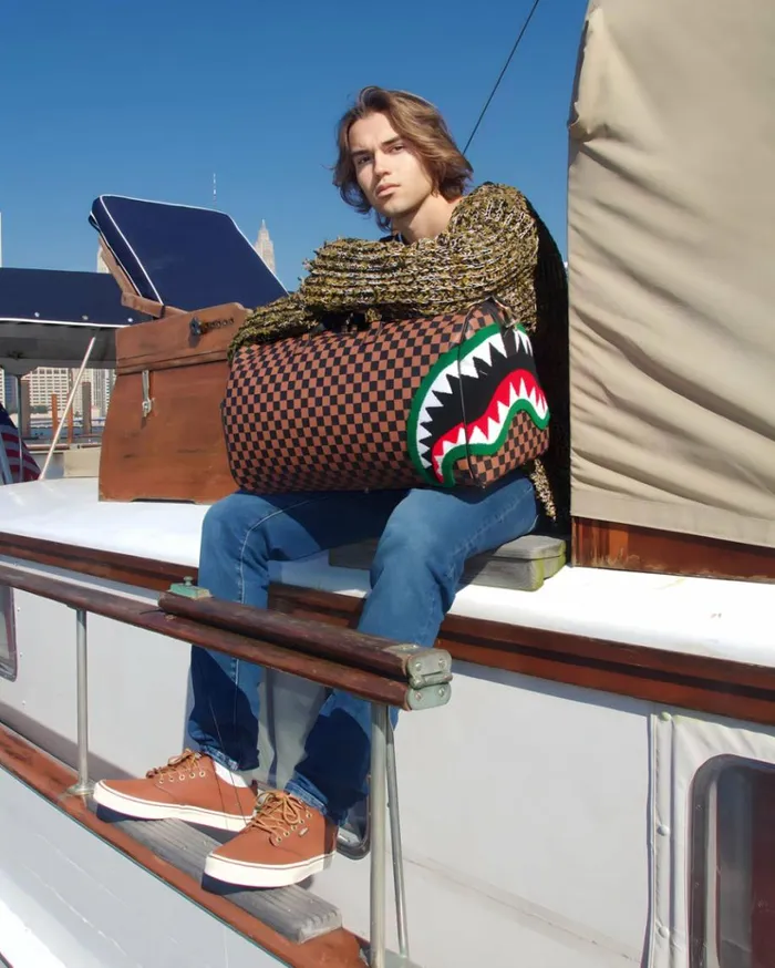 SPRAYGROUND ROMEO AIR ITALIA SHARK DUFFLE Bags
