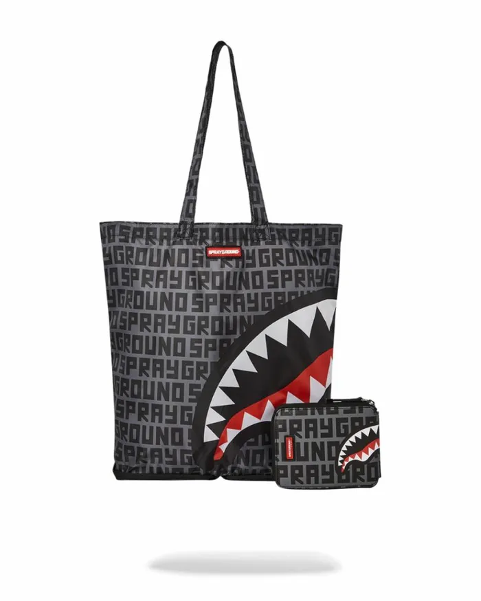 SPRAYGROUND SHARKFINITY STEALTH PILOT PACKABLE TOTE Bags