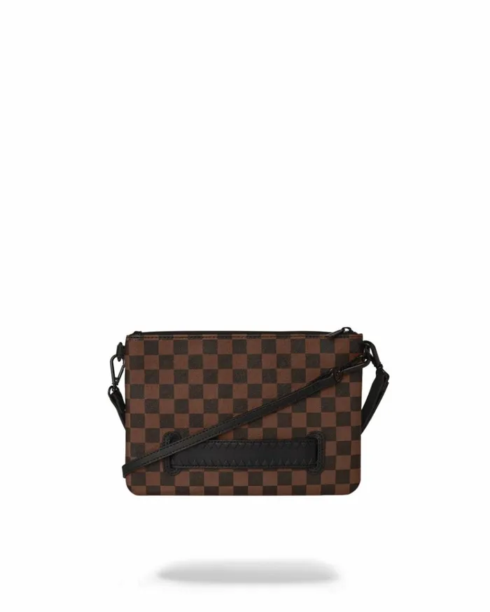 SPRAYGROUND SHARKS IN PARIS CLEAR FOR TAKEOFF CROSSOVER CLUTCH WITH STRAP Bags