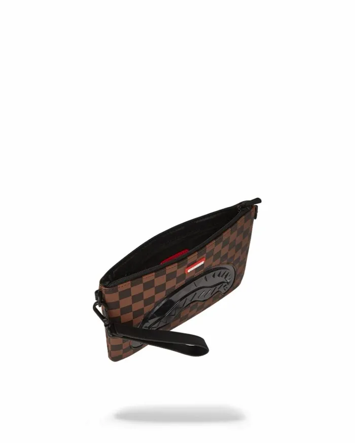 SPRAYGROUND SHARKS IN PARIS CLEAR FOR TAKEOFF CROSSOVER CLUTCH WITH STRAP Bags