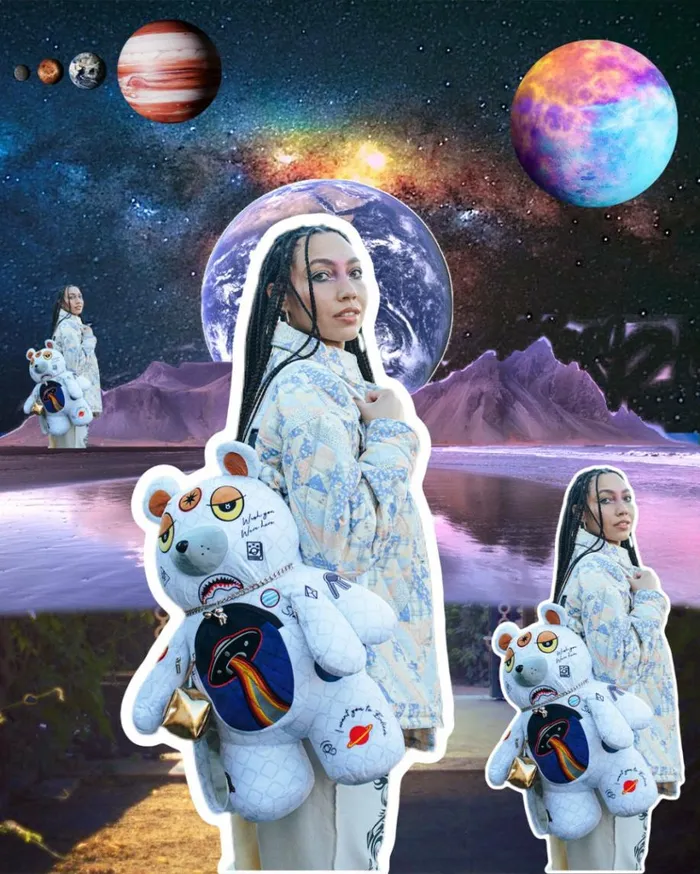 SPRAYGROUND UFO SPACED OUT MONEYBEAR TEDDYBEAR BACKPACK Bags