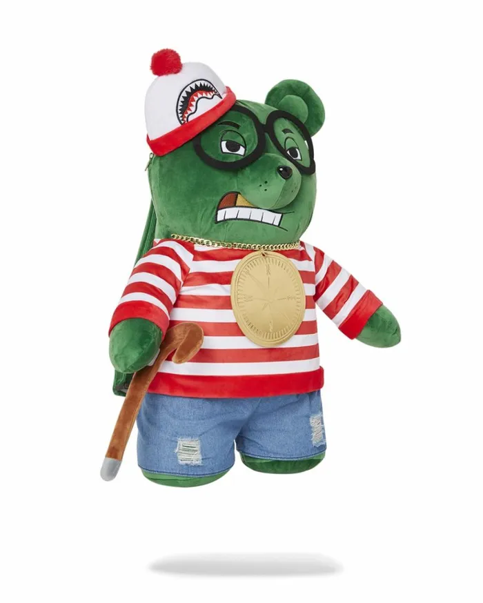 SPRAYGROUND WHERES WALDO MONEYBEAR TEDDYBEAR BACKPACK Bags