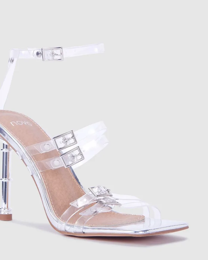Stilettos NOVO Shoes Women ZAGGER SILVER Stilettos