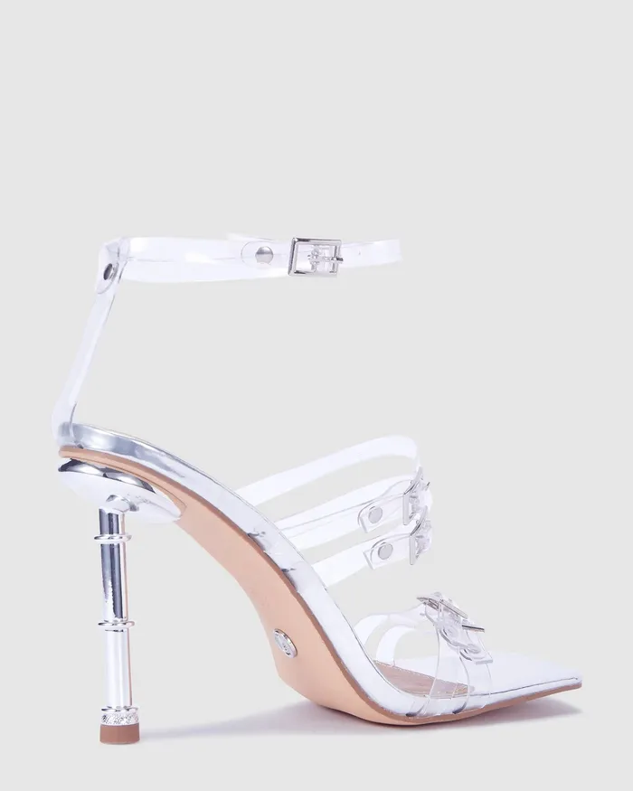 Stilettos NOVO Shoes Women ZAGGER SILVER Stilettos