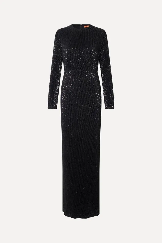Stine Goya Dresses Long Sleeve Maxi Dress 8211 Black 8211 Women