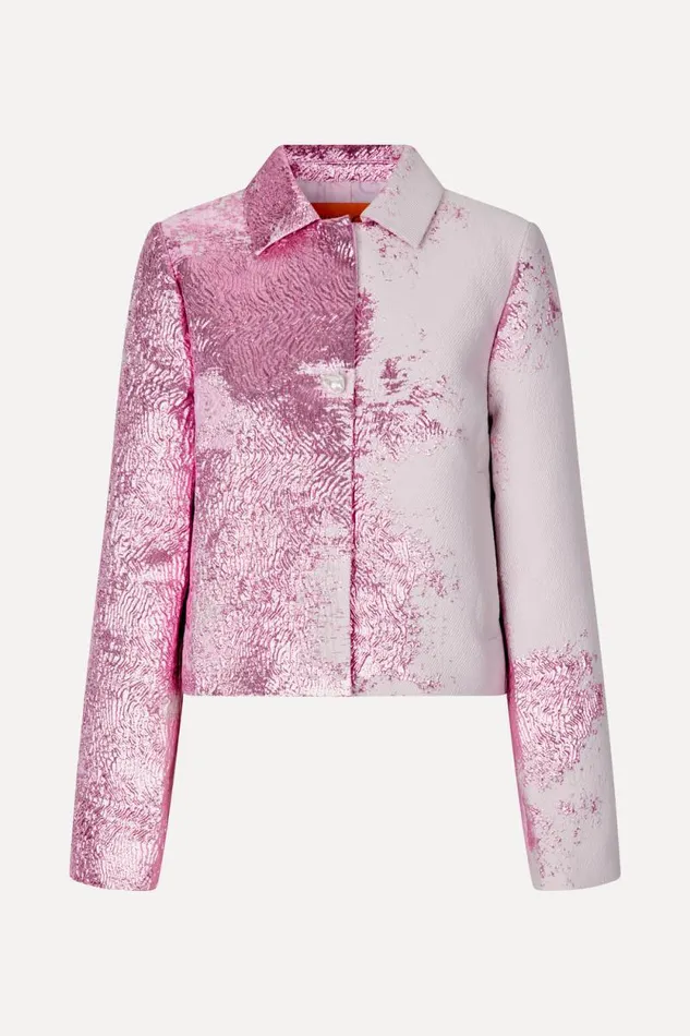 Stine Goya Outerwear SGKiana Jacket 8211 Impressionist Wild Rose Bloom 8211 Women