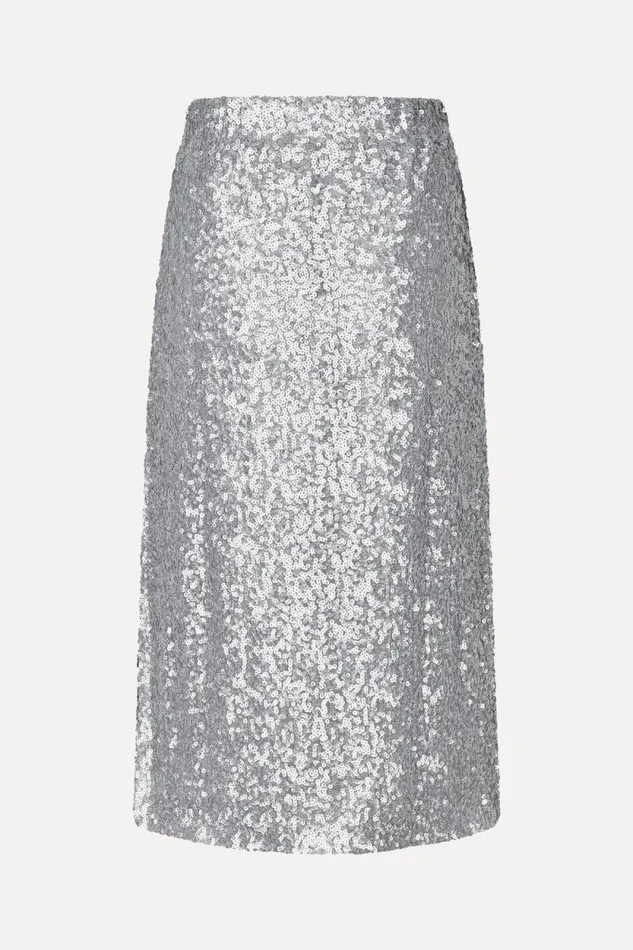 Stine Goya Skirts and Shorts Straight Midi Skirt 8211 Steel Grey 8211 Women