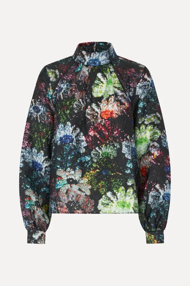 Stine Goya Tops and Shirts Ashley Blouse 8211 Glitter Bloom 8211 Women