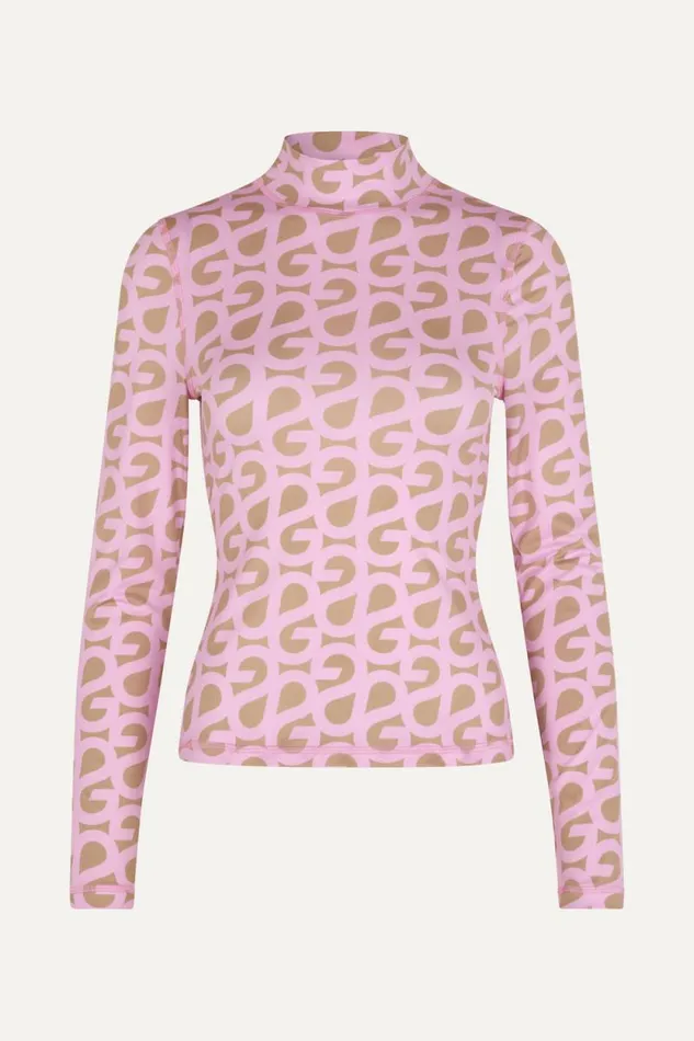 Stine Goya Tops and Shirts Estelle Blouse 8211 SG Logo Pink Beige 8211 Women
