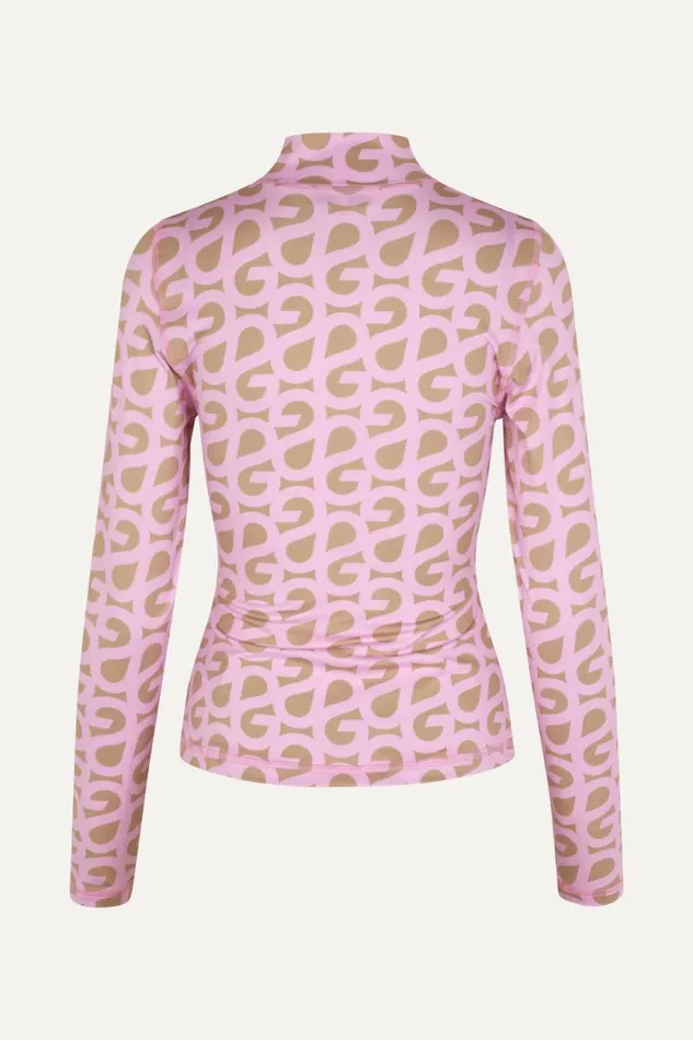 Stine Goya Tops and Shirts Estelle Blouse 8211 SG Logo Pink Beige 8211 Women