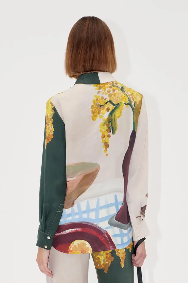 Stine Goya Tops and Shirts Long Sleeve Shirt 8211 Lemons On A Plate 8211 Women