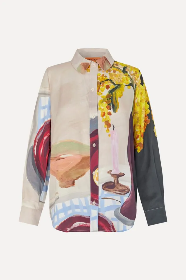 Stine Goya Tops and Shirts Long Sleeve Shirt 8211 Lemons On A Plate 8211 Women