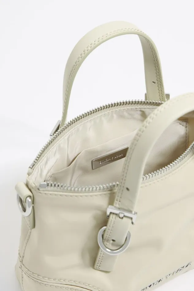 Stone White Nylon Mini Shopper Bag Stonewhite Women Bimba Y Lola Crossbody Bags