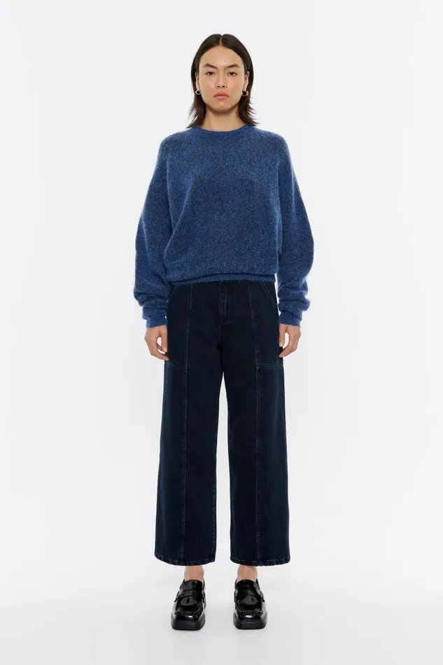 STRAIGHT CROPPED 8211 Bluefin Black Jeans Blue Black Women Bimba Y Lola Trousers STRAIGHT CROPPED 8211 Bluefin Black Jeans Blue Black Women Bimba Y Lola Trousers