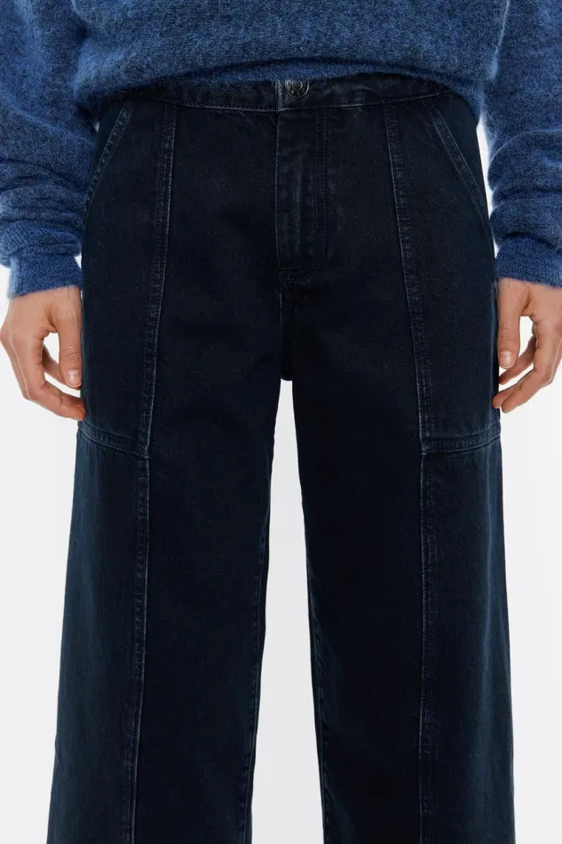 STRAIGHT CROPPED 8211 Bluefin Black Jeans Blue Black Women Bimba Y Lola Trousers STRAIGHT CROPPED 8211 Bluefin Black Jeans Blue Black Women Bimba Y Lola Trousers