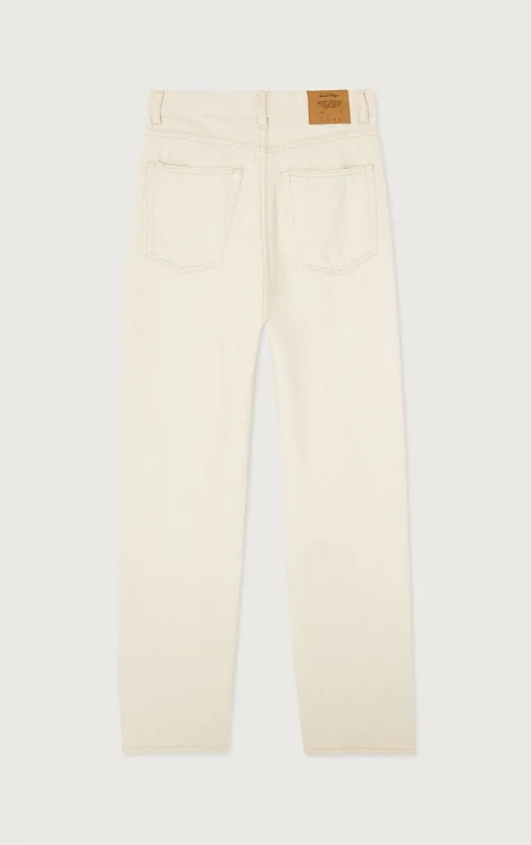 Straight Jeans Tineborow Ecru Women American Vintage Jeans Straight Jeans Tineborow Ecru Women American Vintage Jeans