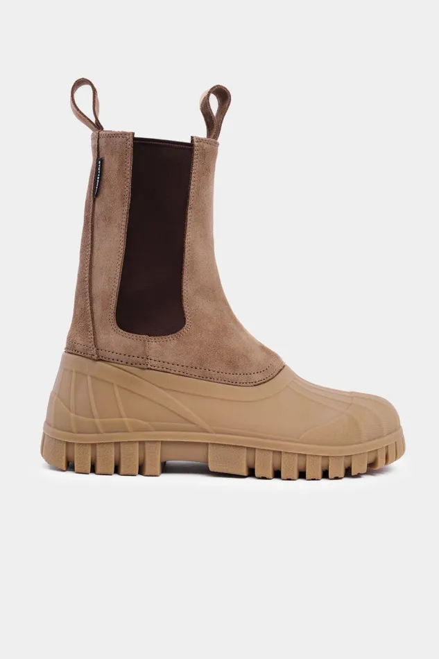 Suede Boots Women Stutterheim Patrol Boot Shaft Suede TobaccoFudge