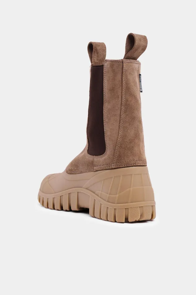 Suede Boots Women Stutterheim Patrol Boot Shaft Suede TobaccoFudge