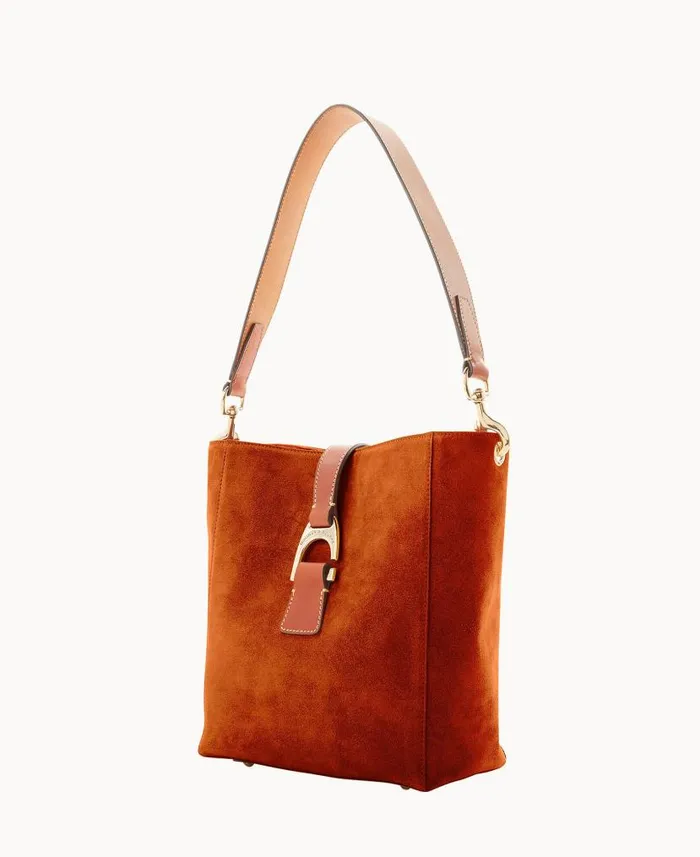 Suede Brynn Amber Woman Dooney and Bourke Shoulder Bags Suede Brynn Amber Woman Dooney and Bourke Shoulder Bags