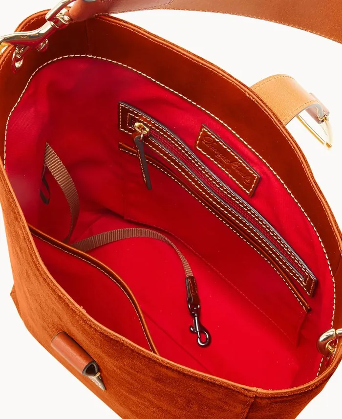 Suede Brynn Amber Woman Dooney and Bourke Shoulder Bags Suede Brynn Amber Woman Dooney and Bourke Shoulder Bags