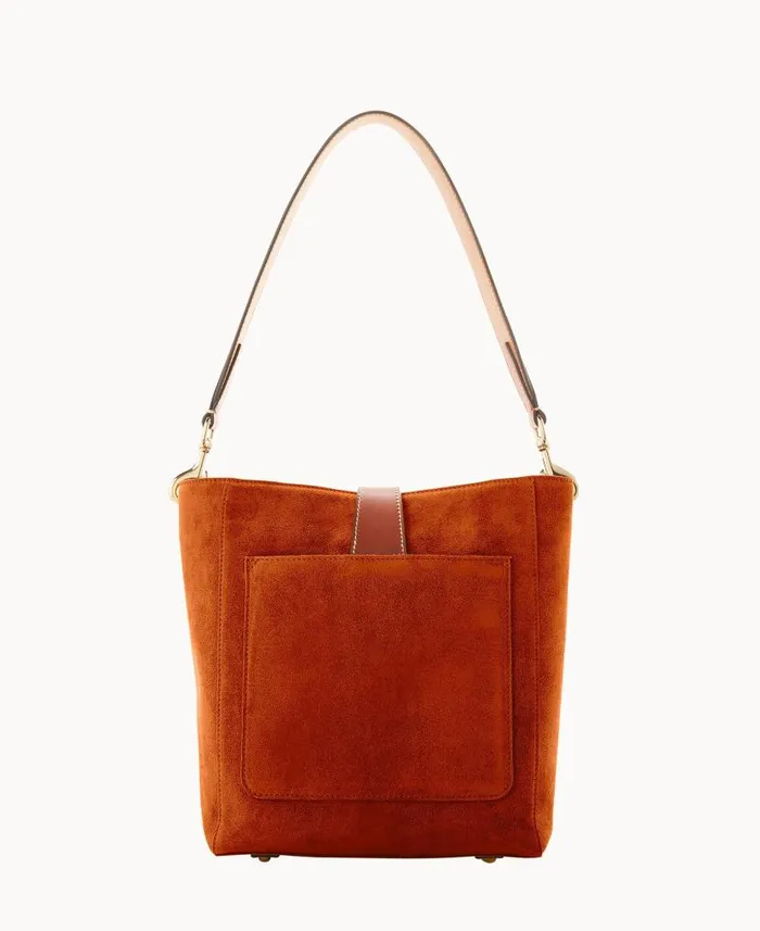 Suede Brynn Amber Woman Dooney and Bourke Shoulder Bags Suede Brynn Amber Woman Dooney and Bourke Shoulder Bags