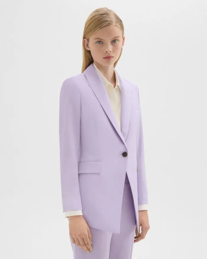 Suits Women Theory Etiennette Blazer In Good Wool Lilac Sky