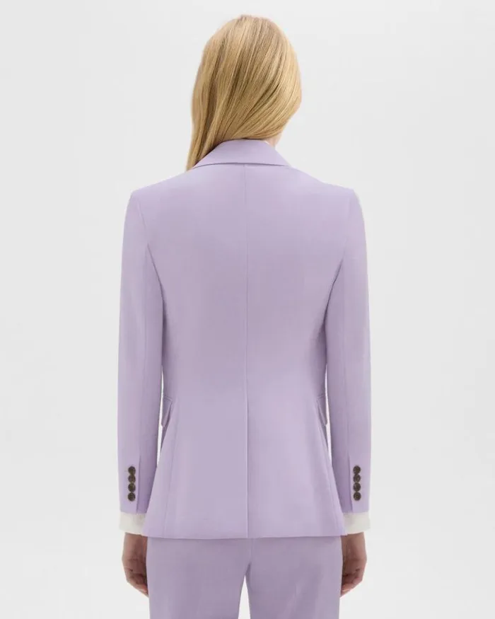 Suits Women Theory Etiennette Blazer In Good Wool Lilac Sky