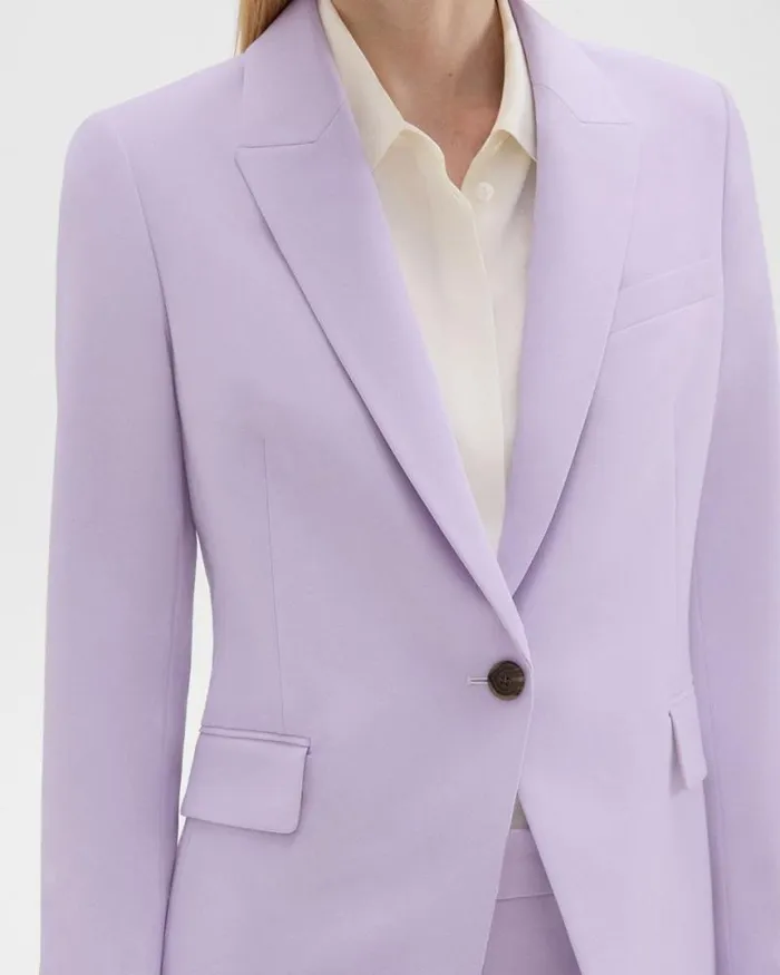 Suits Women Theory Etiennette Blazer In Good Wool Lilac Sky