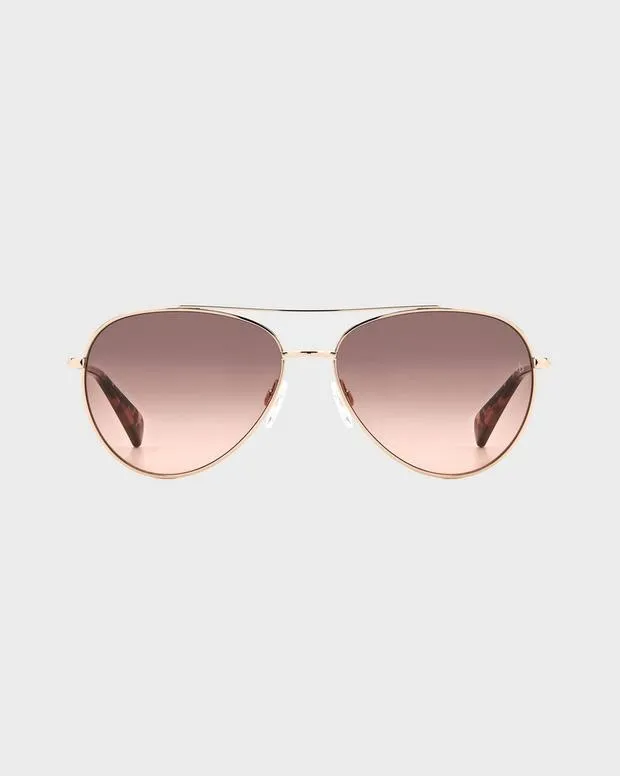 Sunglasses Women Rag and Bone Leslie Red Gold