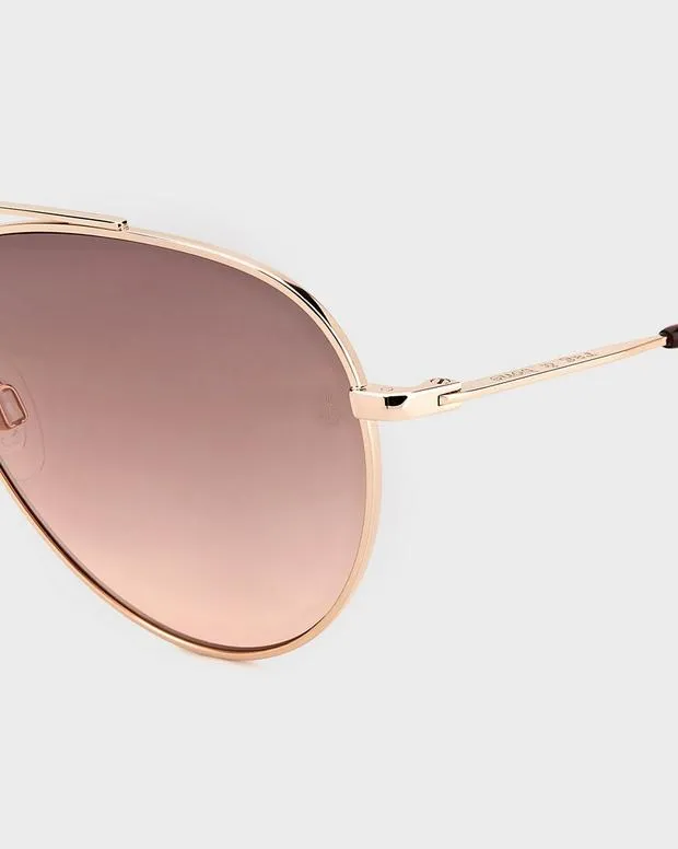 Sunglasses Women Rag and Bone Leslie Red Gold