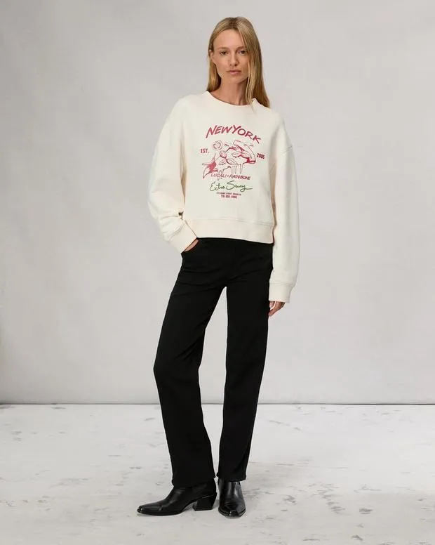 Sweaters and Sweatshirts Women Rag and Bone Lucali Vintage Terry Sweatshirt Off White