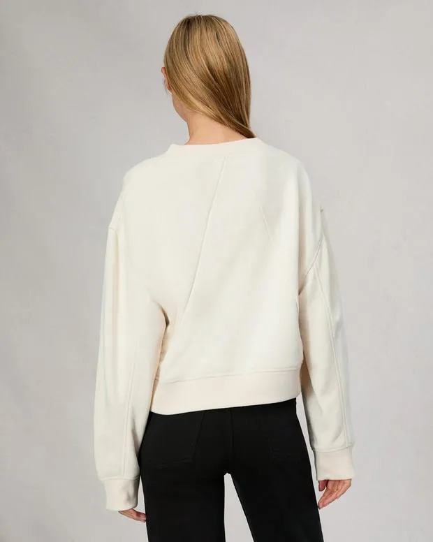 Sweaters and Sweatshirts Women Rag and Bone Lucali Vintage Terry Sweatshirt Off White