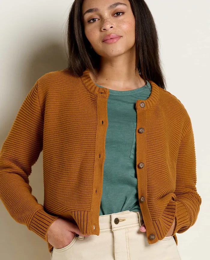 Sweaters Bianca Crew Cardigan Cardamom 8211 ToadandCo Women8217s