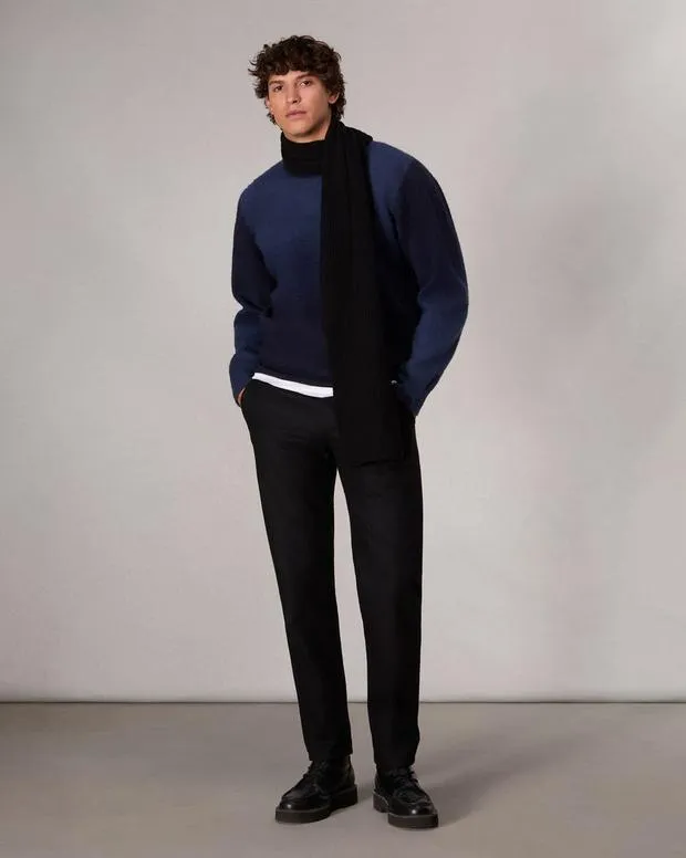 Sweaters Men Rag and Bone Downing Crewneck Sweater Navy Multi