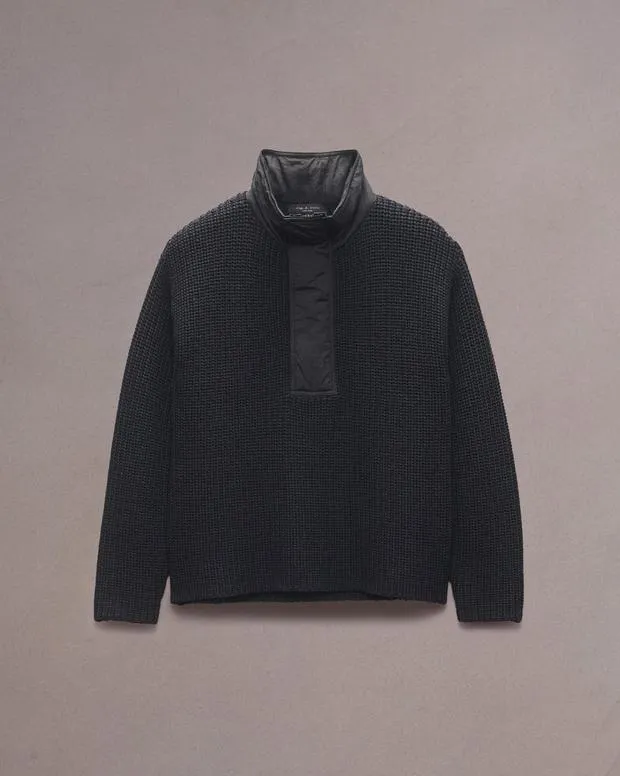 Sweaters Men Rag and Bone Sweeney Sweater Black