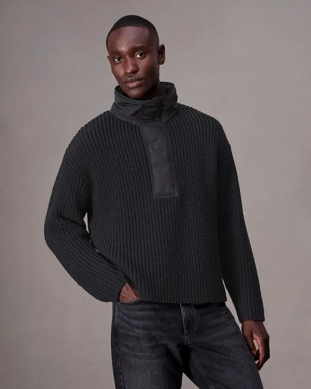 Sweaters Men Rag and Bone Sweeney Sweater Black