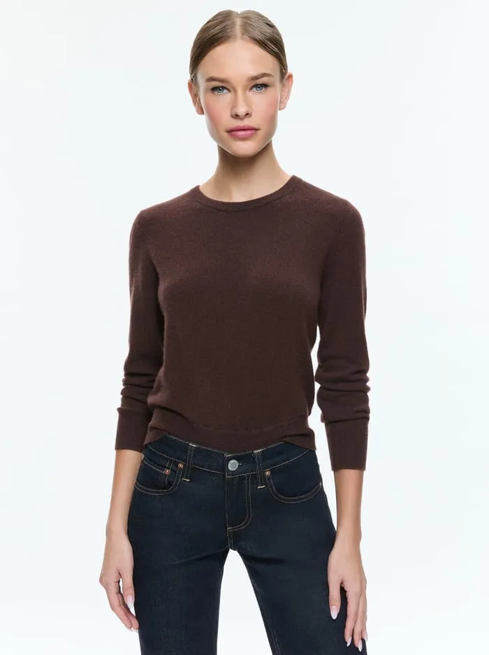 Sweaters Women Alice Olivia Carolann Pullover Espresso