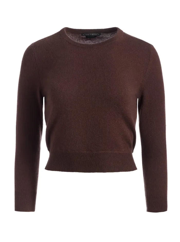 Sweaters Women Alice Olivia Carolann Pullover Espresso